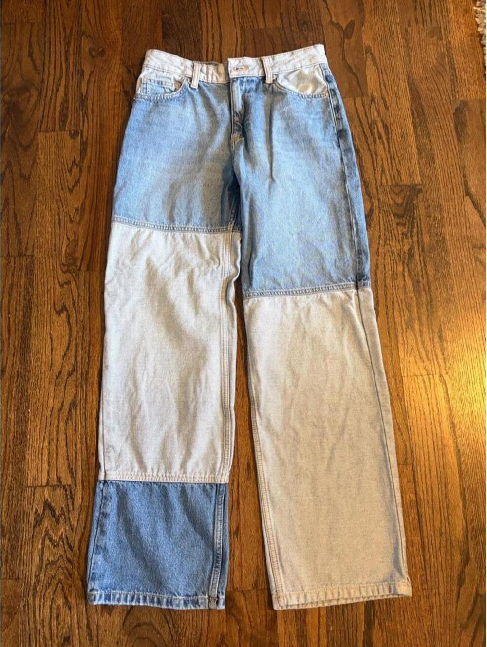 Mango patchwork jeans